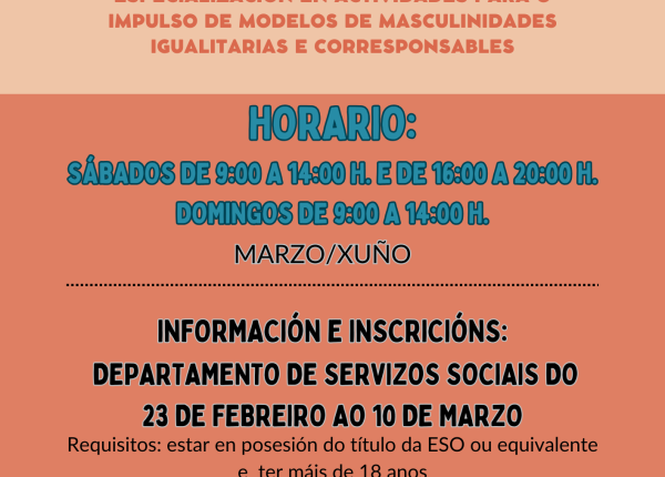 Convócase o curso de monitor de tempo libre 2026