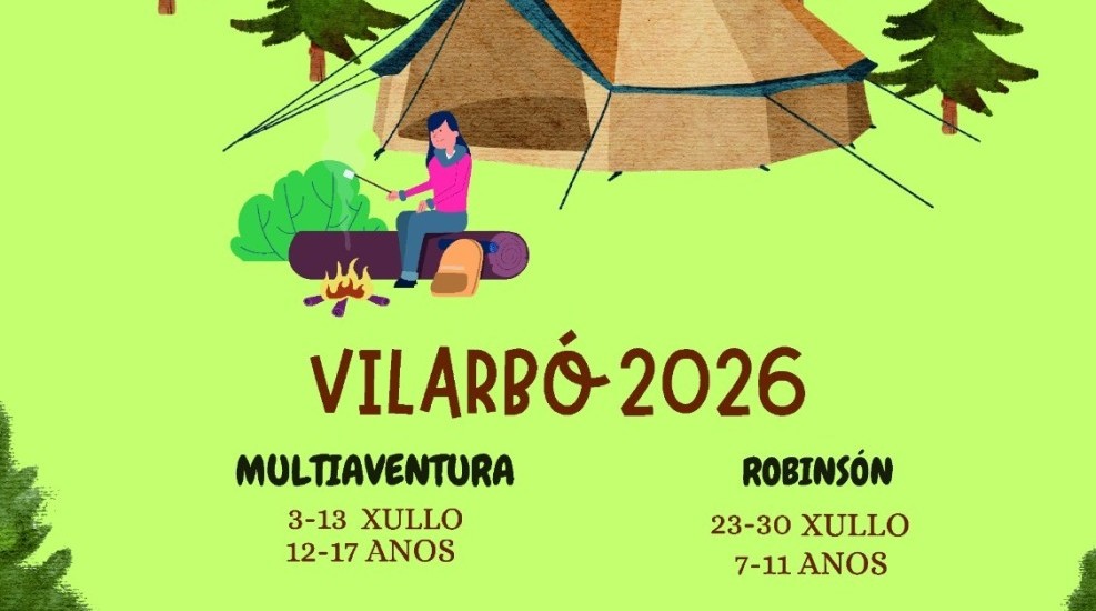 Ábrese o prazo para as inscripción nas Acampadas Intermunicipáis na Natureza Vilarbó 2026